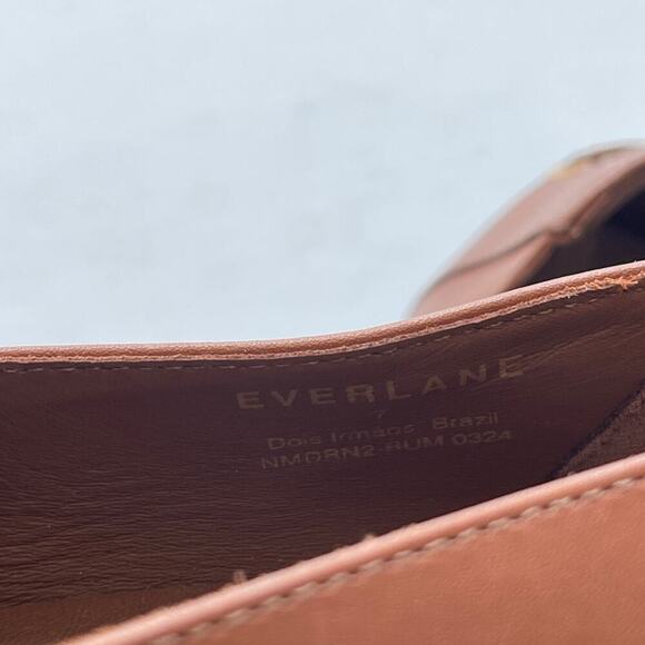 Everlane The Modern Loafer in Leather Rum Brown Women's Size 7 New without Box! - Picture 11 of 12